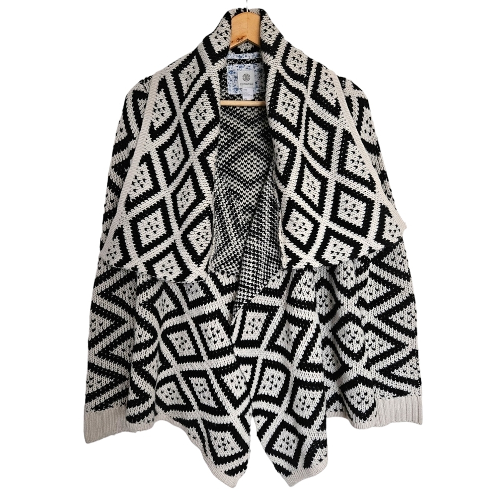 Element chunky geometric‎ wrap cardigan